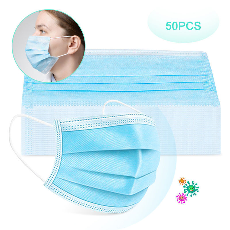 Las mascarillas médicas disponibles del cuidado personal protegen contra azul de la prueba del polvo