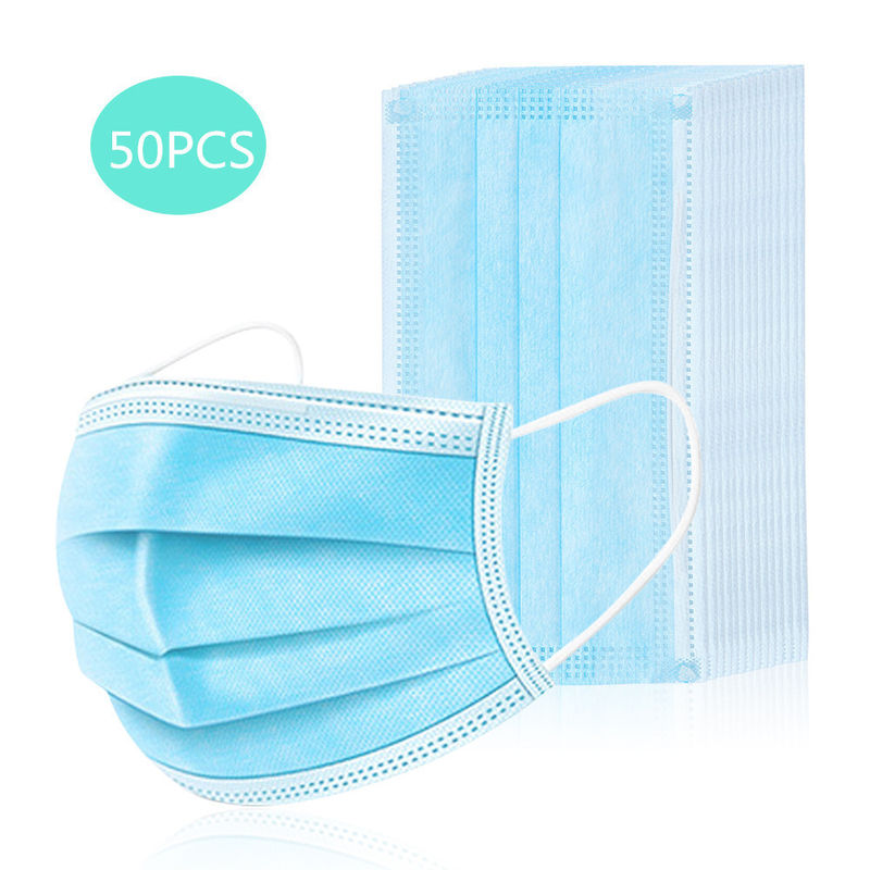 Sitio limpio médico azul y blanco del gancho de la mascarilla disponible respirable