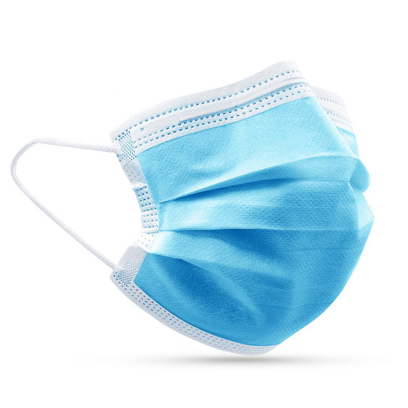 Mascarilla no tejida de la tela del azul/máscara no tejida sanitaria de partículas de los Pp
