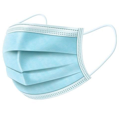 Extensión azul no tejida disponible de los gérmenes del límite de la ayuda del color de la mascarilla del polvo anti
