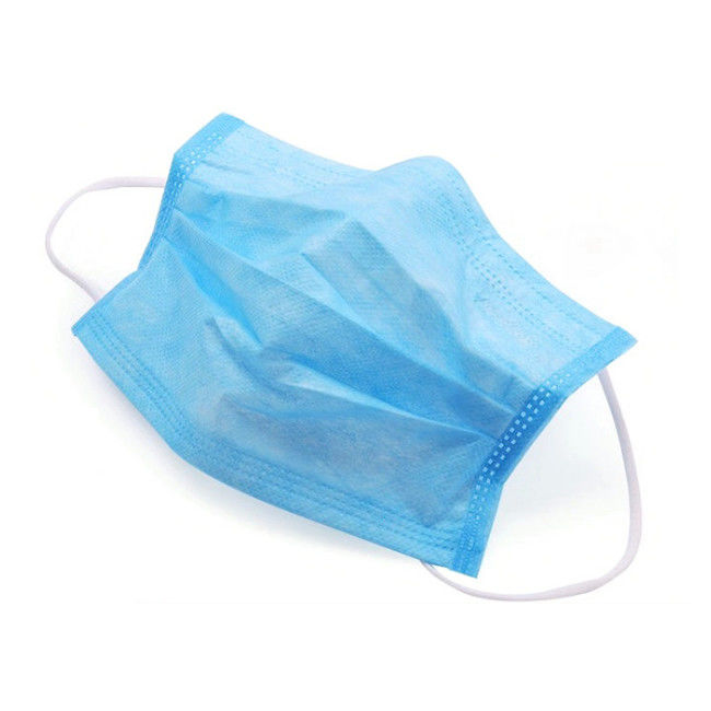 El azul mascarilla no tejida de 3 capas previene la resistencia de agua de la gripe sin pelusa