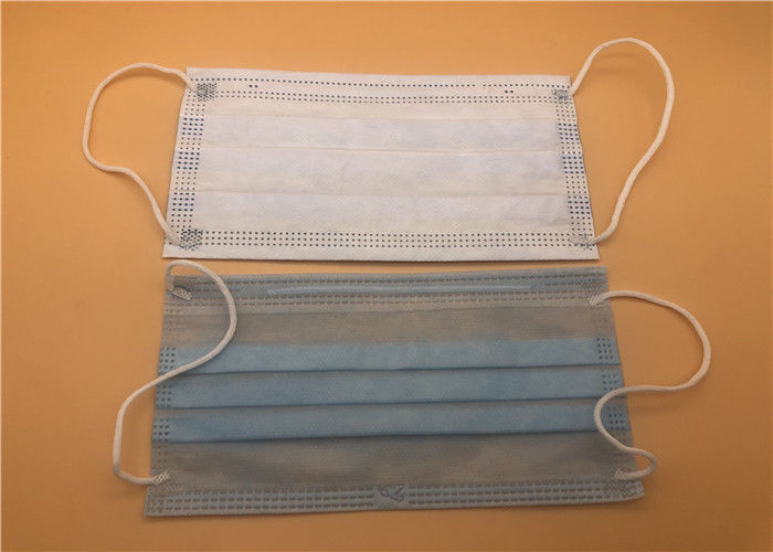3 disponibles azules manejan la máscara disponible médica que respira para el cuidado personal