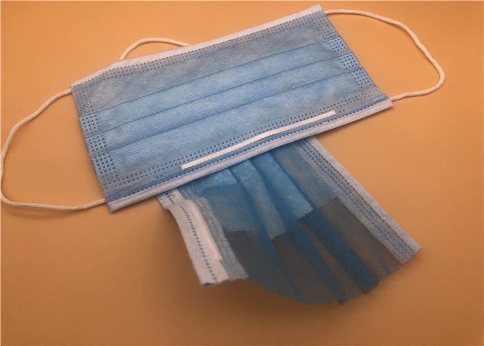 Extensión azul no tejida disponible de los gérmenes del límite de la ayuda del color de la mascarilla del polvo anti