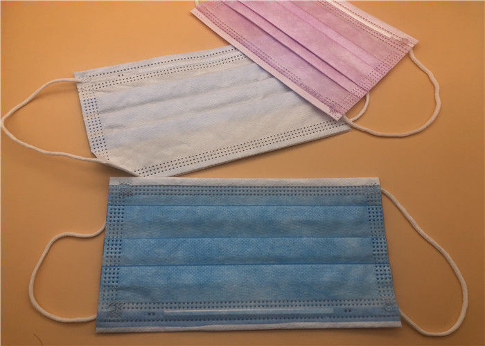 Azul el llevar fácil resistente flúido respirable de la mascarilla de 3 capas protector