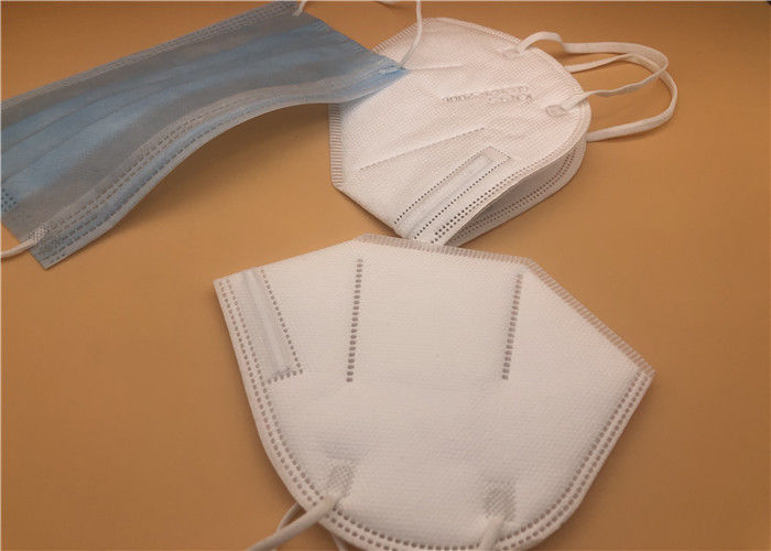 Alta máscara de polvo eficiente de la filtración KN95 Fliud plegable blanco resistente
