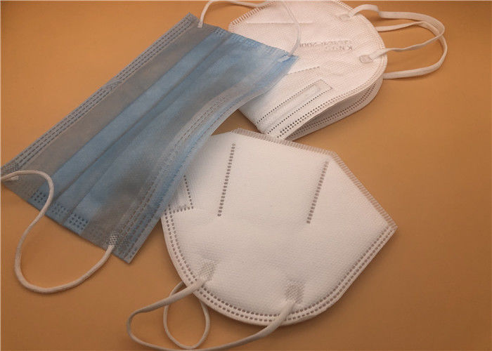 Alta máscara de polvo eficiente de la filtración KN95 Fliud plegable blanco resistente