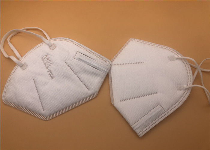 Máscara de polvo disponible del Nonwoven FFP2/máscara plegable N95 de la media cara del estilo del gancho